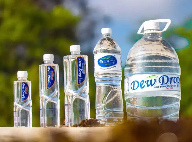 The Dew Drop bottled water range